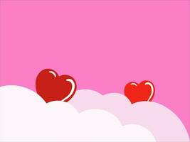 Valentines Day Heart Background Illustration vector