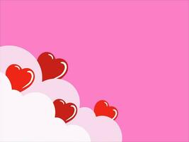 Valentine Day Heart Background Illustration vector