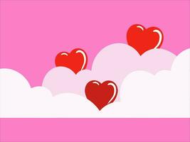 Valentines Heart Background for Decoration vector