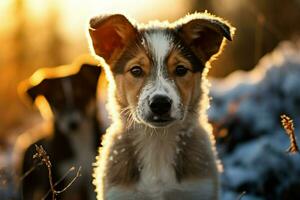 AI generated Sled Dogs - Generative AI photo