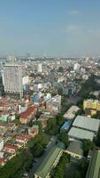 aereo Visualizza di Hanoi città orizzonte, Vietnam video