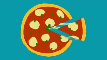 2d animated pizza video