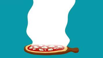 2d animiert Pizza video