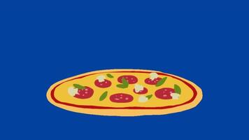 2d animado Pizza video