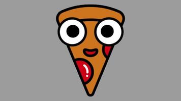 2d animiert Pizza video