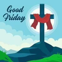 Good Friday illustration vector background. Vector eps 10