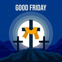 Good Friday illustration vector background. Vector eps 10