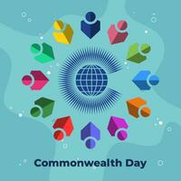 Commonwealth Day illustration vector background. Vector eps 10