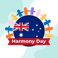 Harmony Day illustration vector background. Vector eps 10