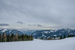 MARIAZELL AUSTRIA  Ski resort  in Austria for skiing and snowboarding has 11 km slopes and 5  lifts to transport guests photo