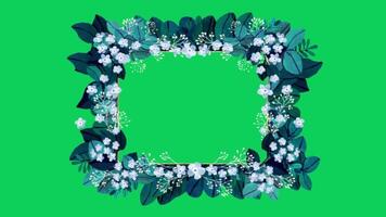 2d animated flower decoration video