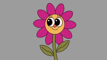 2d animiert Blume Dekoration video