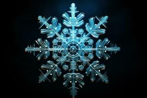 AI generated Snowflakes - Generative AI photo