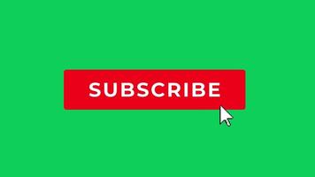 2d subscribe social media button video