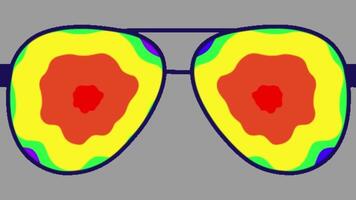 2d animated sunglasses video