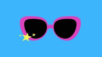 2d animated sunglasses video