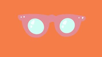 2d animated sunglasses video