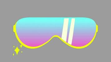 2d animated sunglasses video