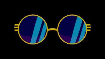 2d animated sunglasses video