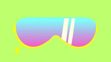 2d animated sunglasses video