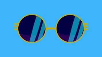 2d Animé des lunettes de soleil video