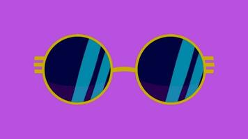 2d animated sunglasses video