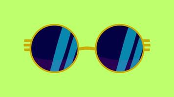 2d Animé des lunettes de soleil video