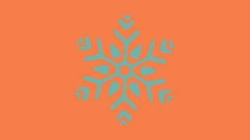 2d animated snowflake video