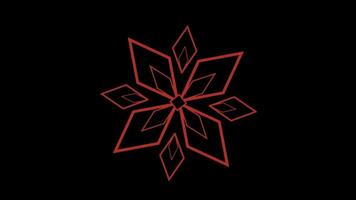 2d animated snowflake video