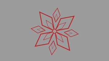 2d animated snowflake video