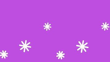 2d animated snowflake video