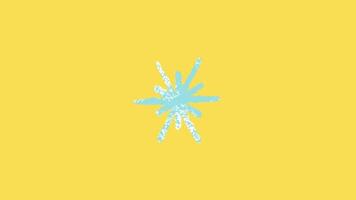 2d animated snowflake video