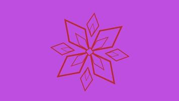 2d animated snowflake video