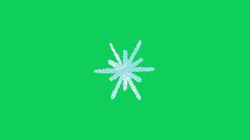 2d animated snowflake video