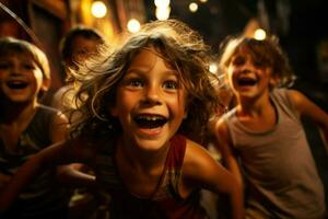 AI generated Children's Excitement - Generative AI photo