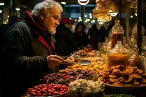 AI generated Holiday Market Food - Generative AI photo