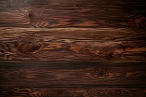 AI generated Empty wood background An empty wooden counter table top for product display Ai generated photo