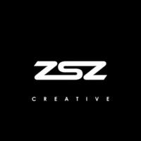 ZSZ Letter Initial Logo Design Template Vector Illustration