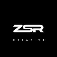 zsr letra inicial logo diseño modelo vector ilustración