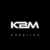 kbm letra inicial logo diseño modelo vector ilustración