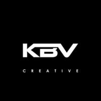 kbv letra inicial logo diseño modelo vector ilustración