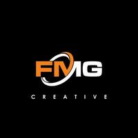 fmg letra inicial logo diseño modelo vector ilustración