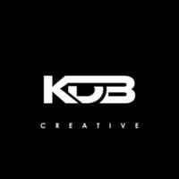 kdb letra inicial logo diseño modelo vector ilustración