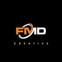 FMD Letter Initial Logo Design Template Vector Illustration