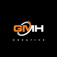 gmh letra inicial logo diseño modelo vector ilustración