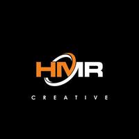 hmr letra inicial logo diseño modelo vector ilustración