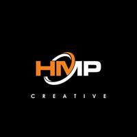 hmp letra inicial logo diseño modelo vector ilustración