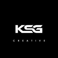 KSG Letter Initial Logo Design Template Vector Illustration