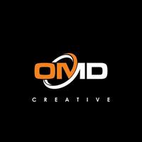 OMD Letter Initial Logo Design Template Vector Illustration