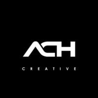ACH Letter Initial Logo Design Template Vector Illustration